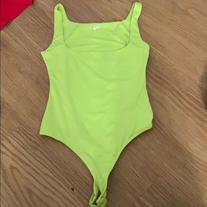 Neon lime bodysuit